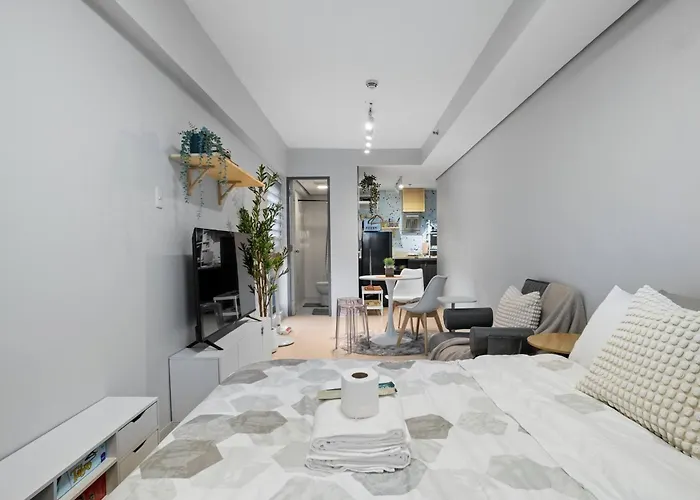 Apartamento Light & Airy Scandinavian Studio; Free Pool Access Manila
